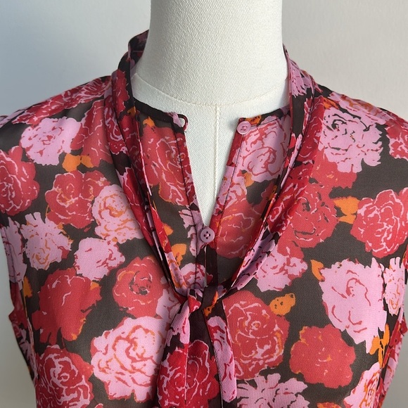 Women’s Silk Blazer Silk Sleeveless Top Floral Tapestry Feminine Office Set 8P - Picture 7 of 15